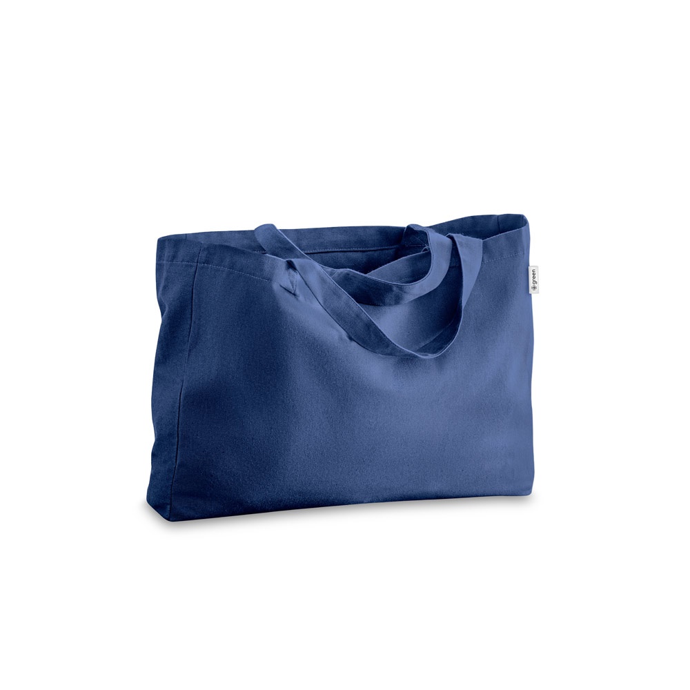 Taška z bavlny a recyklované bavlny CAMDEN Barva: modrá