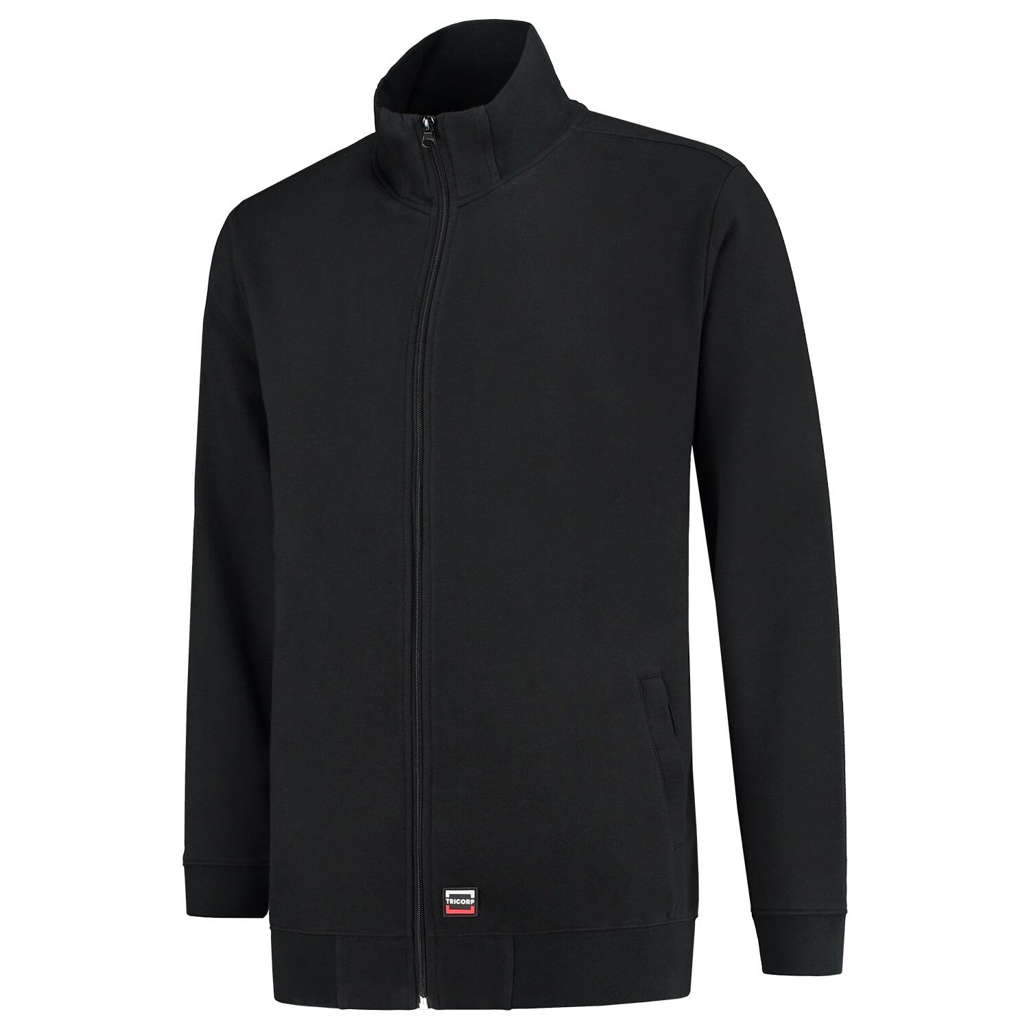Sweat Jacket Washable 60 °C Mikina unisex Barva: černá, Velikost: L