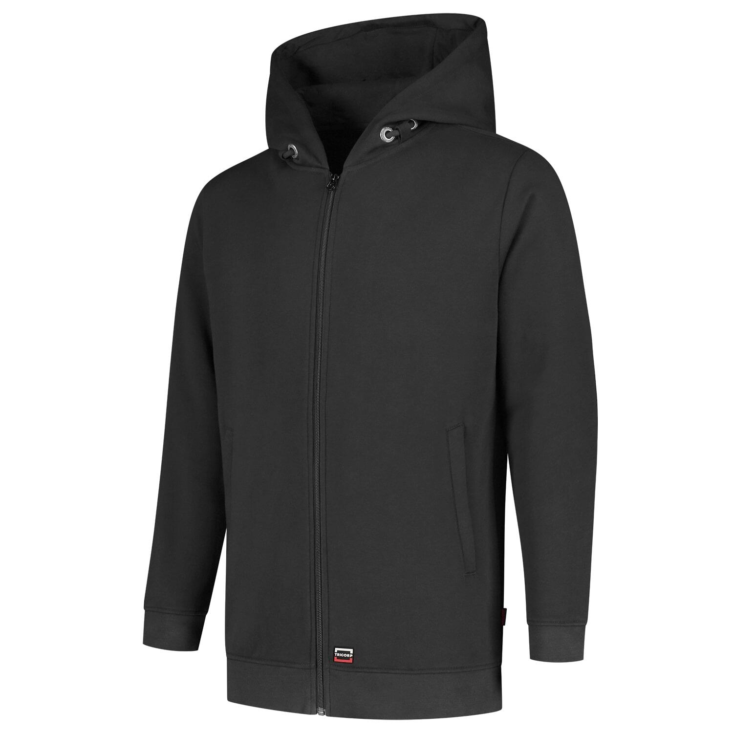 Hooded Sweat Jacket Washable 60°C Mikina unisex Barva: tmavě šedá, Velikost: 3XL