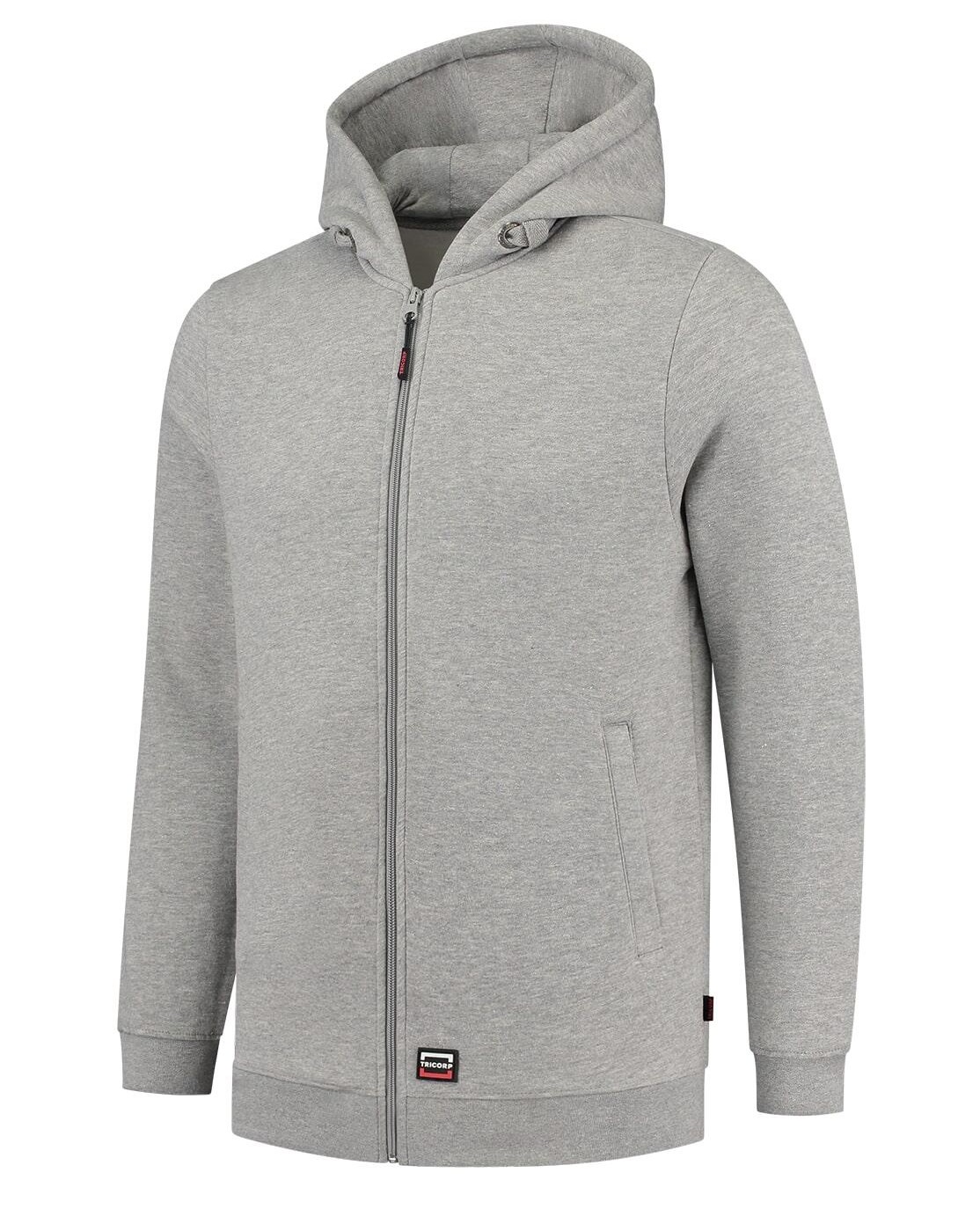 Hooded Sweat Jacket Washable 60°C Mikina unisex Barva: šedý melír, Velikost: M