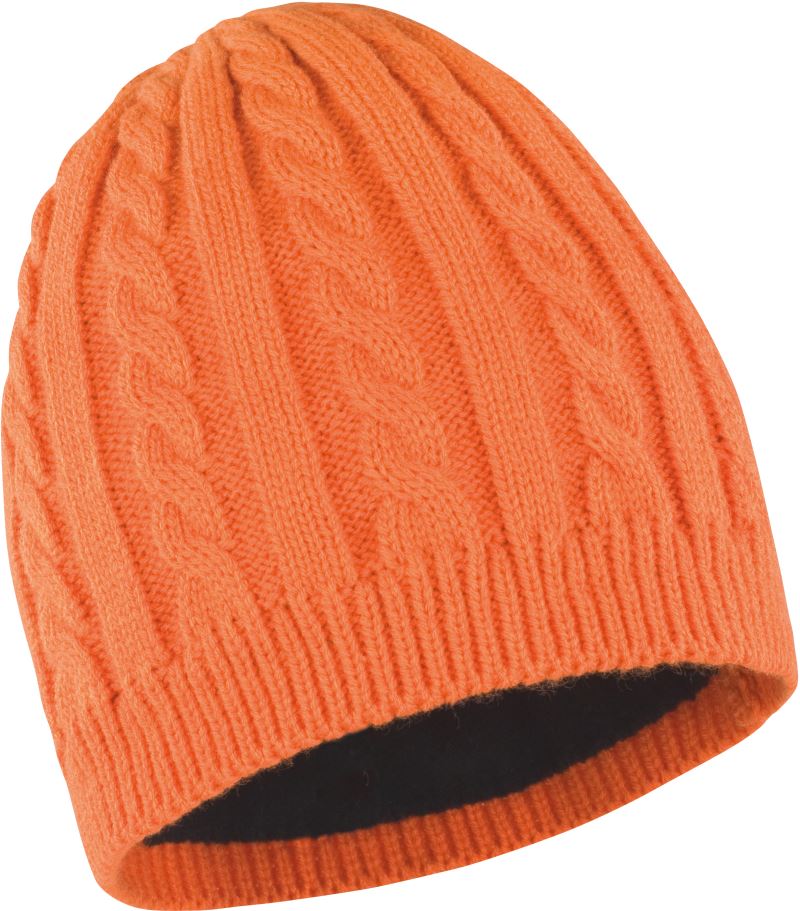 Pletená čepice R370X Barva: oranžová, Velikost: uni