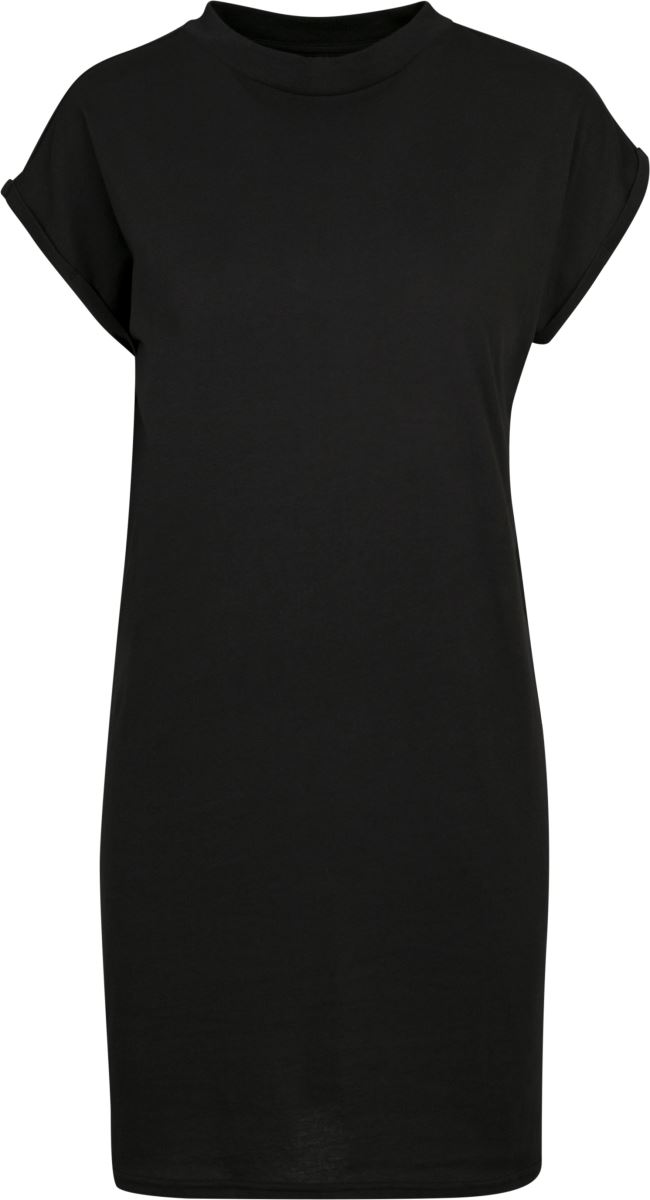 Tričkové šaty se stojáčkem BY 101 Barva: černá, Velikost: XS