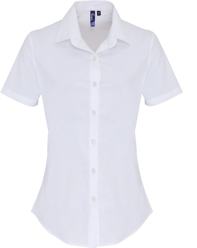 Dámská popelínová elastická košile PR346 Barva: bílá, Velikost: S