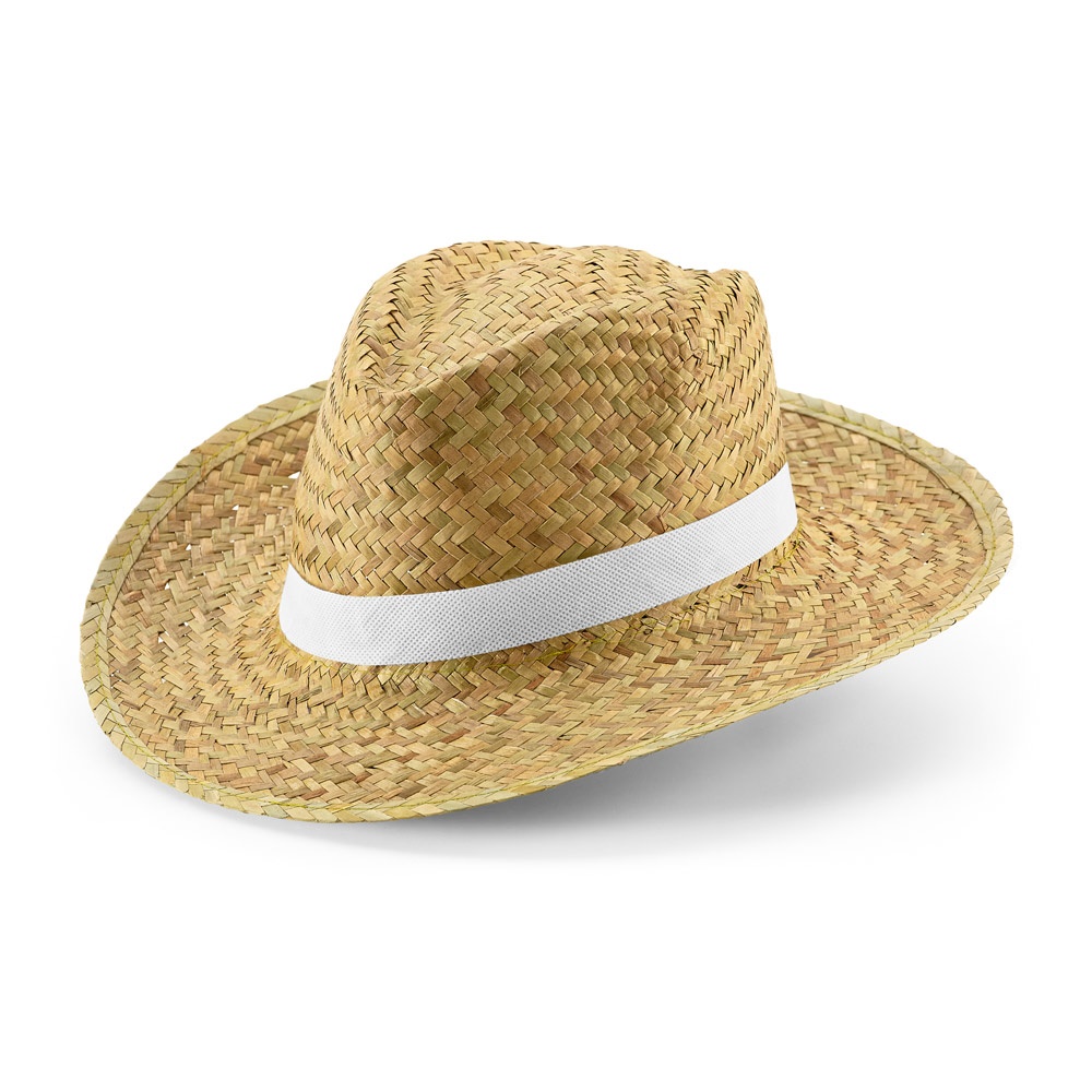 JEAN POLI. Přírodní slaměný klobouk Barva: bílá