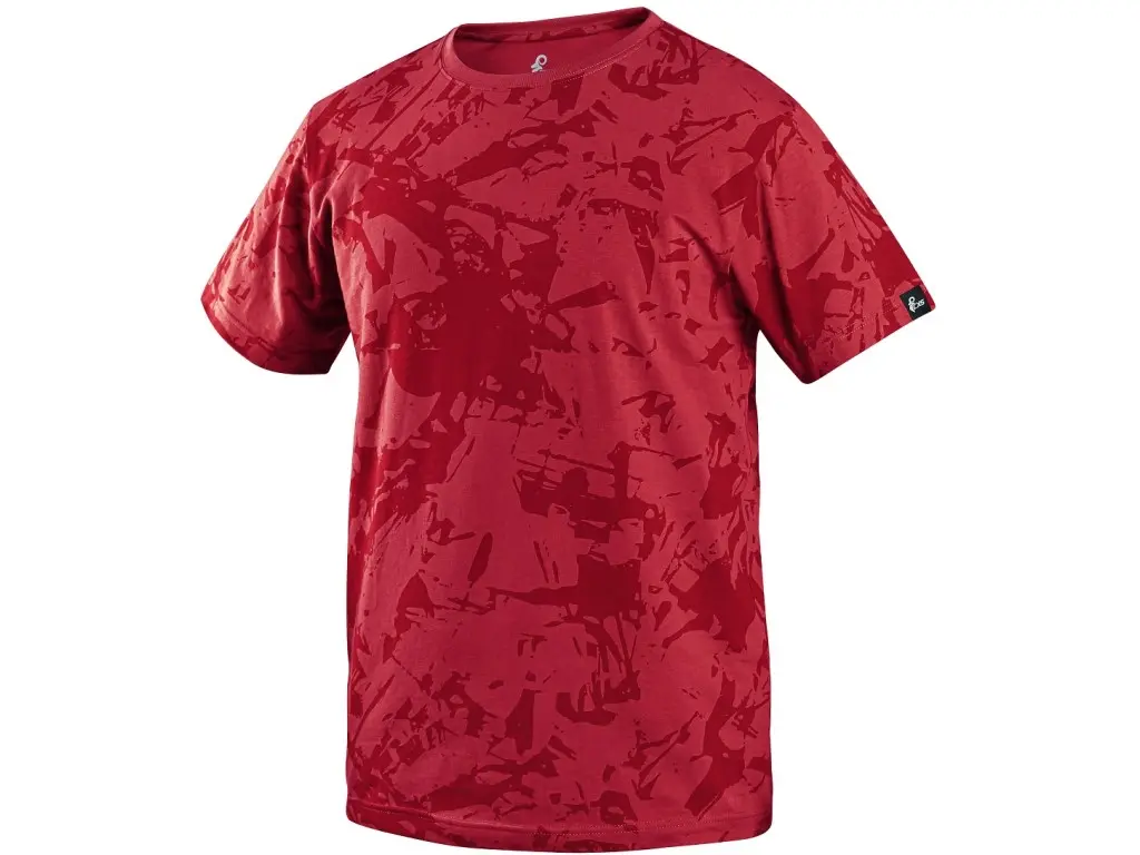 Tričko CXS MERLIN Barva: červená, Velikost: XL