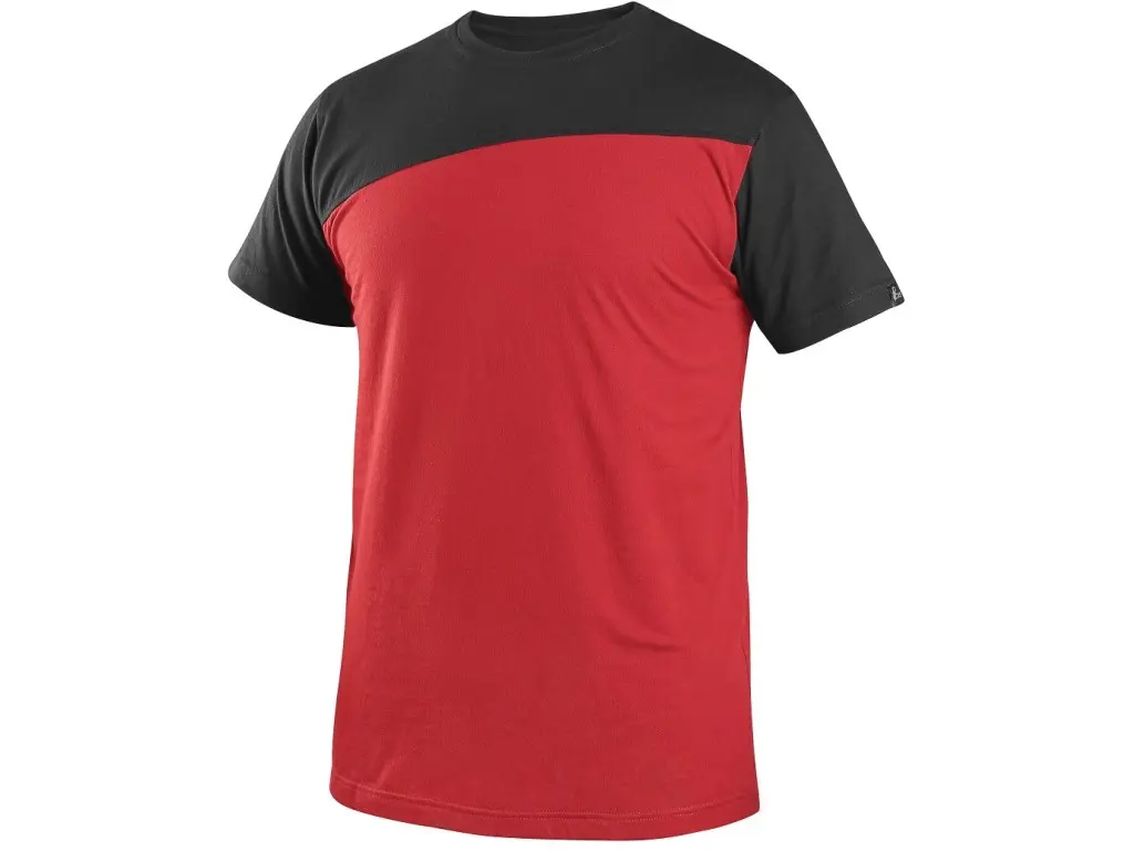 Tričko CXS OLSEN Barva: červená-černá, Velikost: L