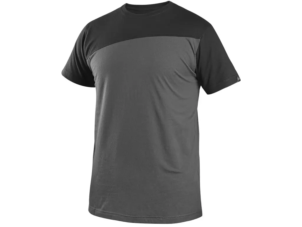 Tričko CXS OLSEN Barva: tmavě šedá-černá, Velikost: 3XL