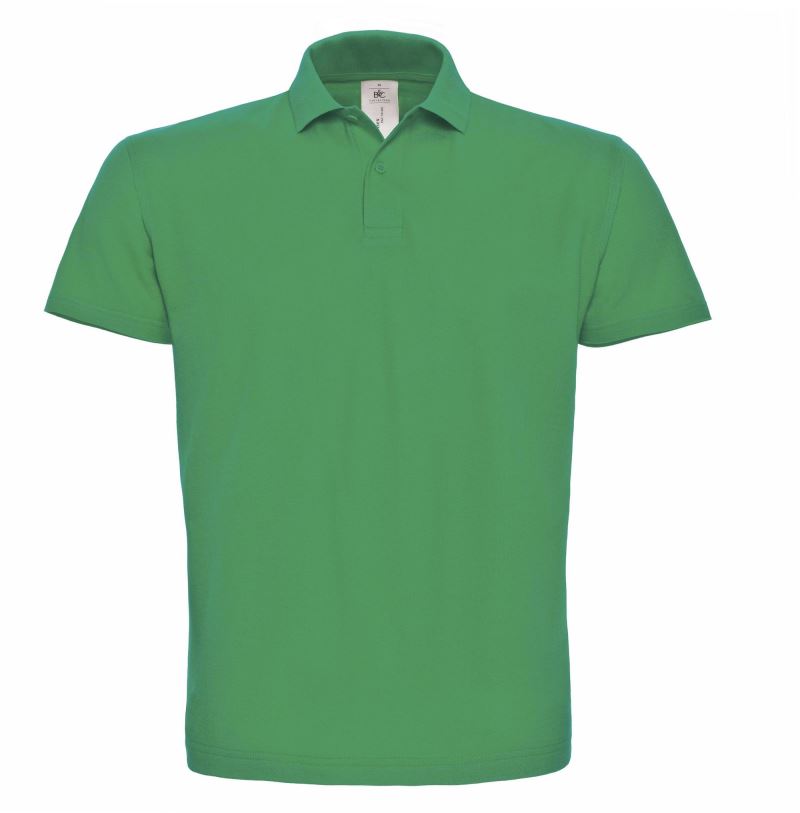 Pánská polokošile Piqué polo ID.001 Barva: středně zelená, Velikost: 4XL