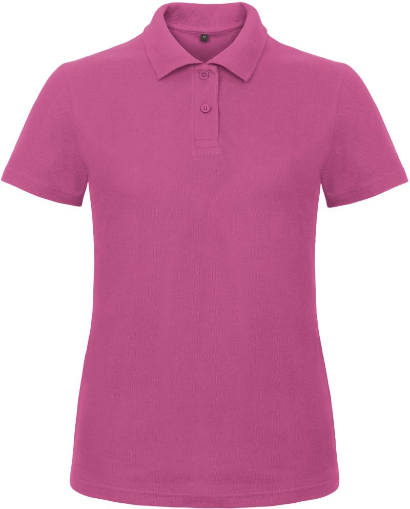 Dámská polokošile Piqué polo ID.001 Barva: fuchsia red, Velikost: M