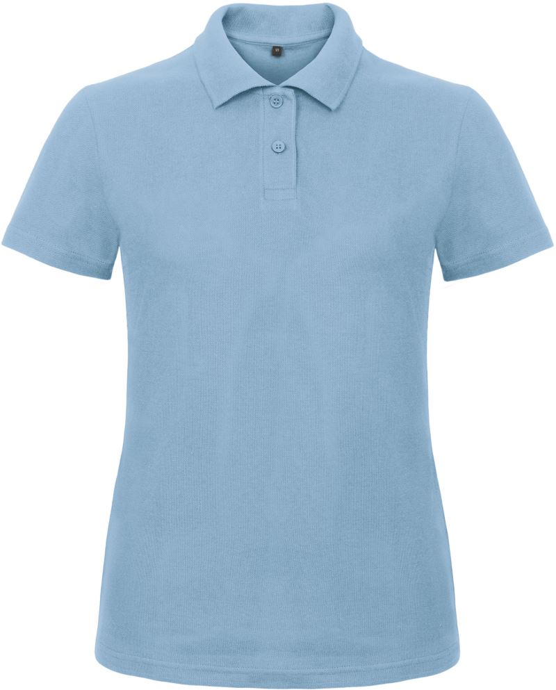 Dámská polokošile Piqué polo ID.001 Barva: light blue, Velikost: XL