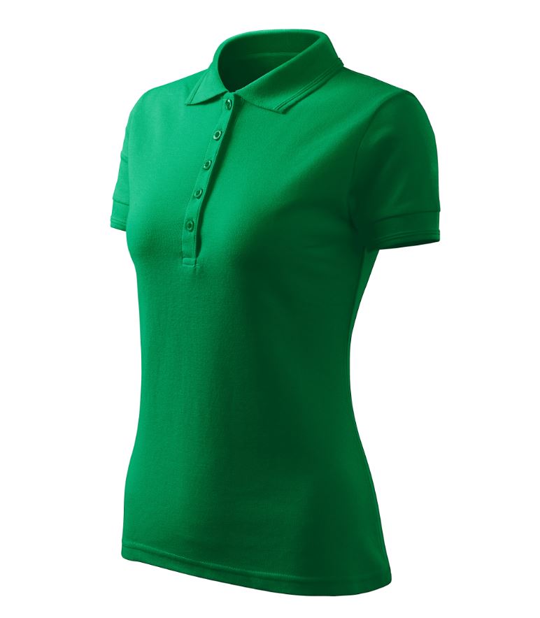 Pique Polo Free Polokošile dámská Barva: středně zelená, Velikost: S