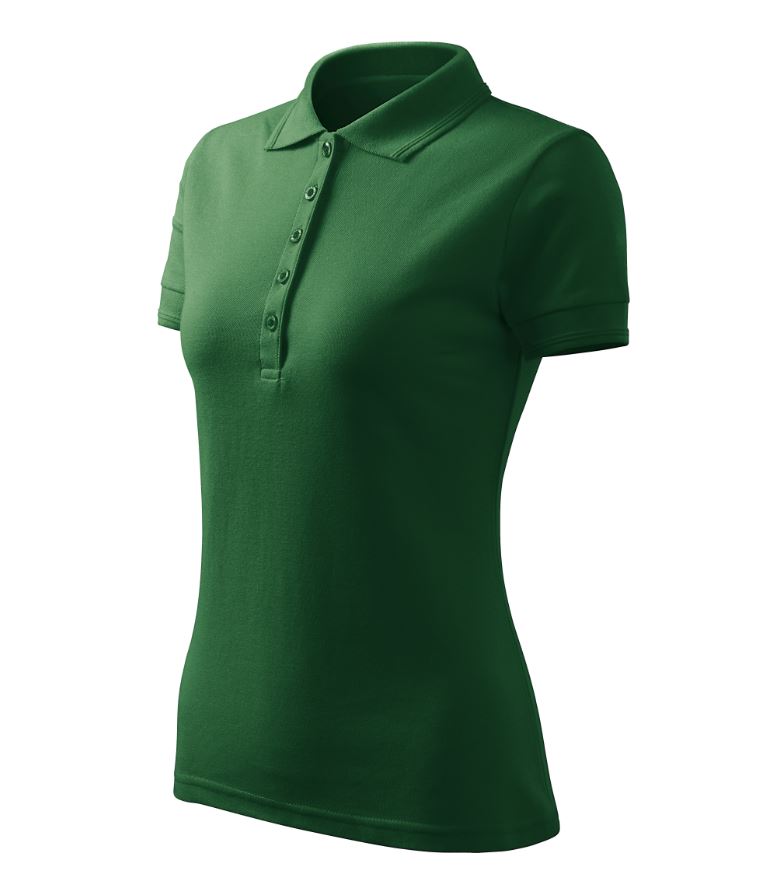 Pique Polo Free Polokošile dámská Barva: lahvově zelená, Velikost: S