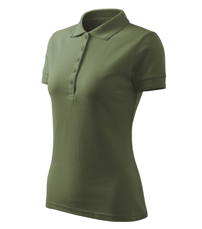 Pique Polo Free Polokošile dámská Barva: khaki, Velikost: M