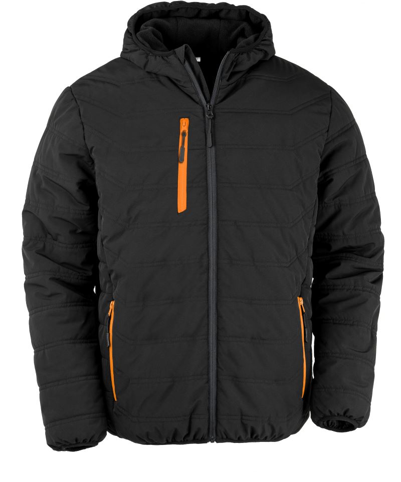Zimní bunda "Black Compass" R240X Barva: černá-oranžová, Velikost: 3XL