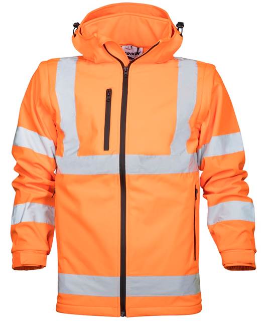 Reflexní softshellová bunda ARDON®REF501 Barva: oranžová, Velikost: XL