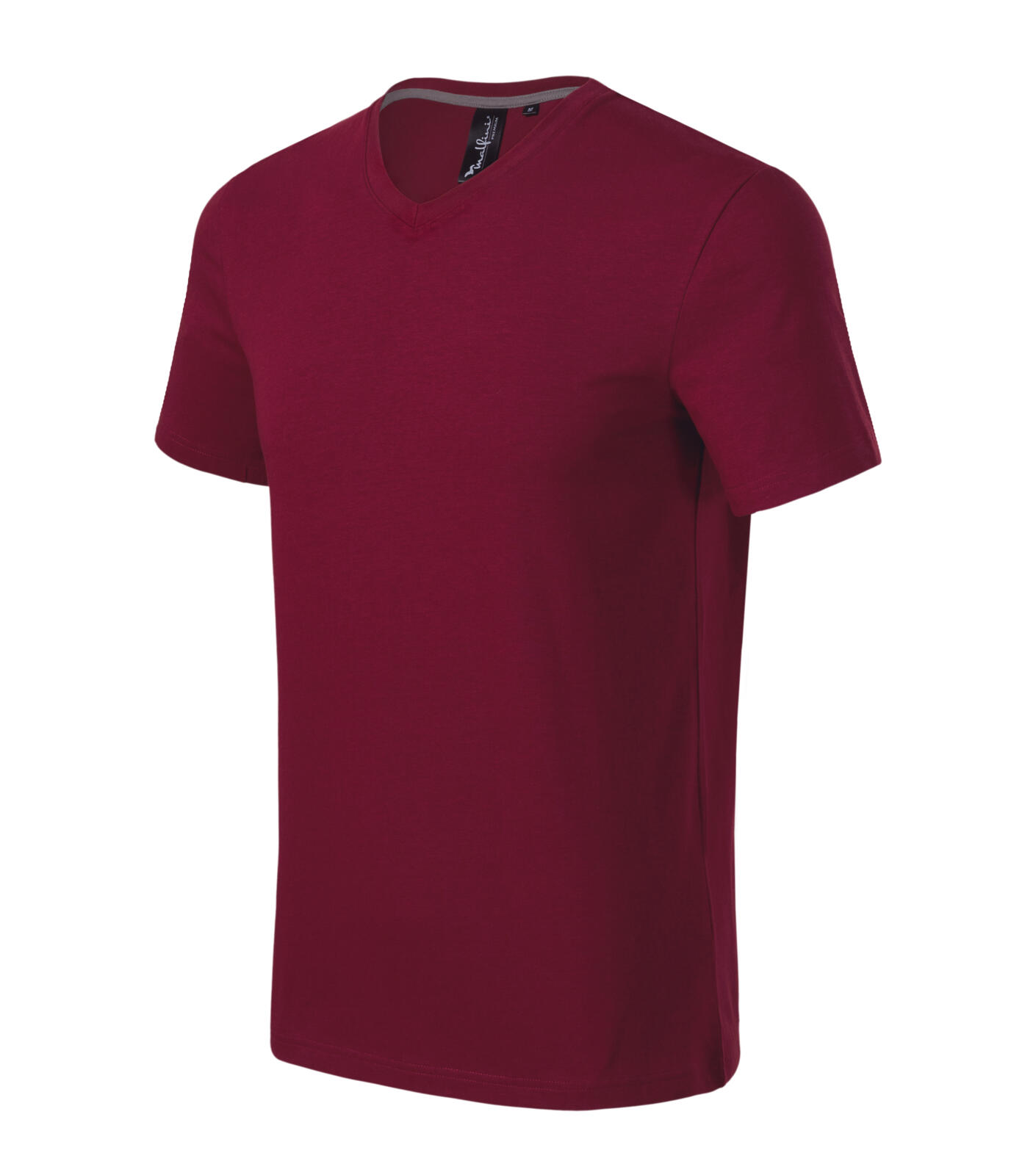 Action V-neck Tričko pánské Barva: garnet, Velikost: L