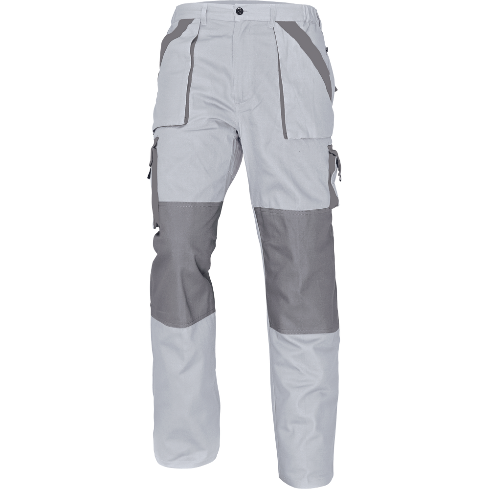 Montérkové kalhoty MAX Barva: bílá-šedá, Velikost: 50