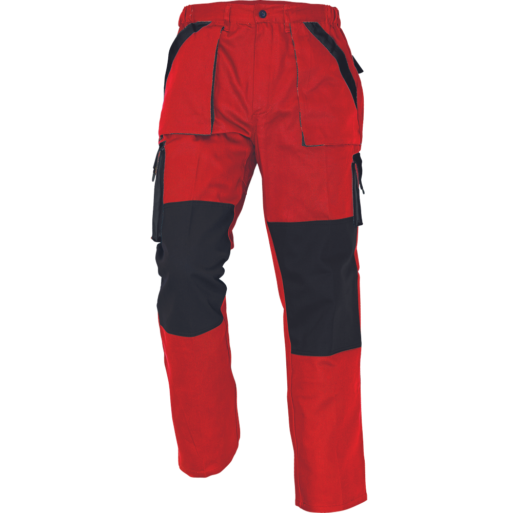 Montérkové kalhoty MAX Barva: červená-černá, Velikost: 52