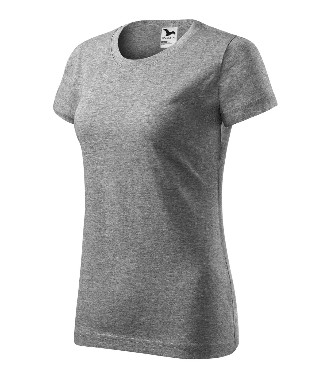 Basic Tričko dámské Barva: tmavě šedý melír, Velikost: L