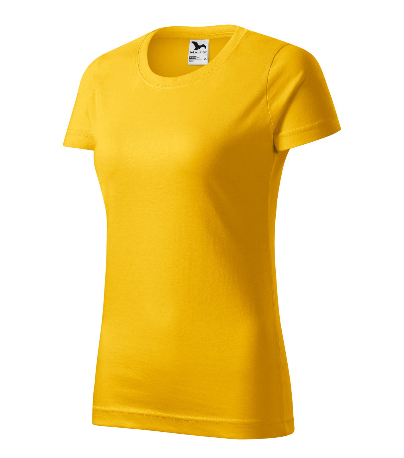 Basic Tričko dámské Barva: žlutá, Velikost: XL