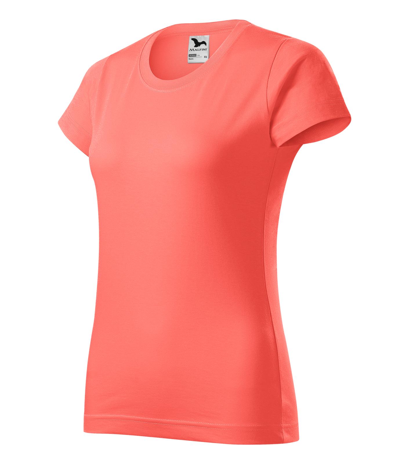 Basic Tričko dámské Barva: korálová, Velikost: M