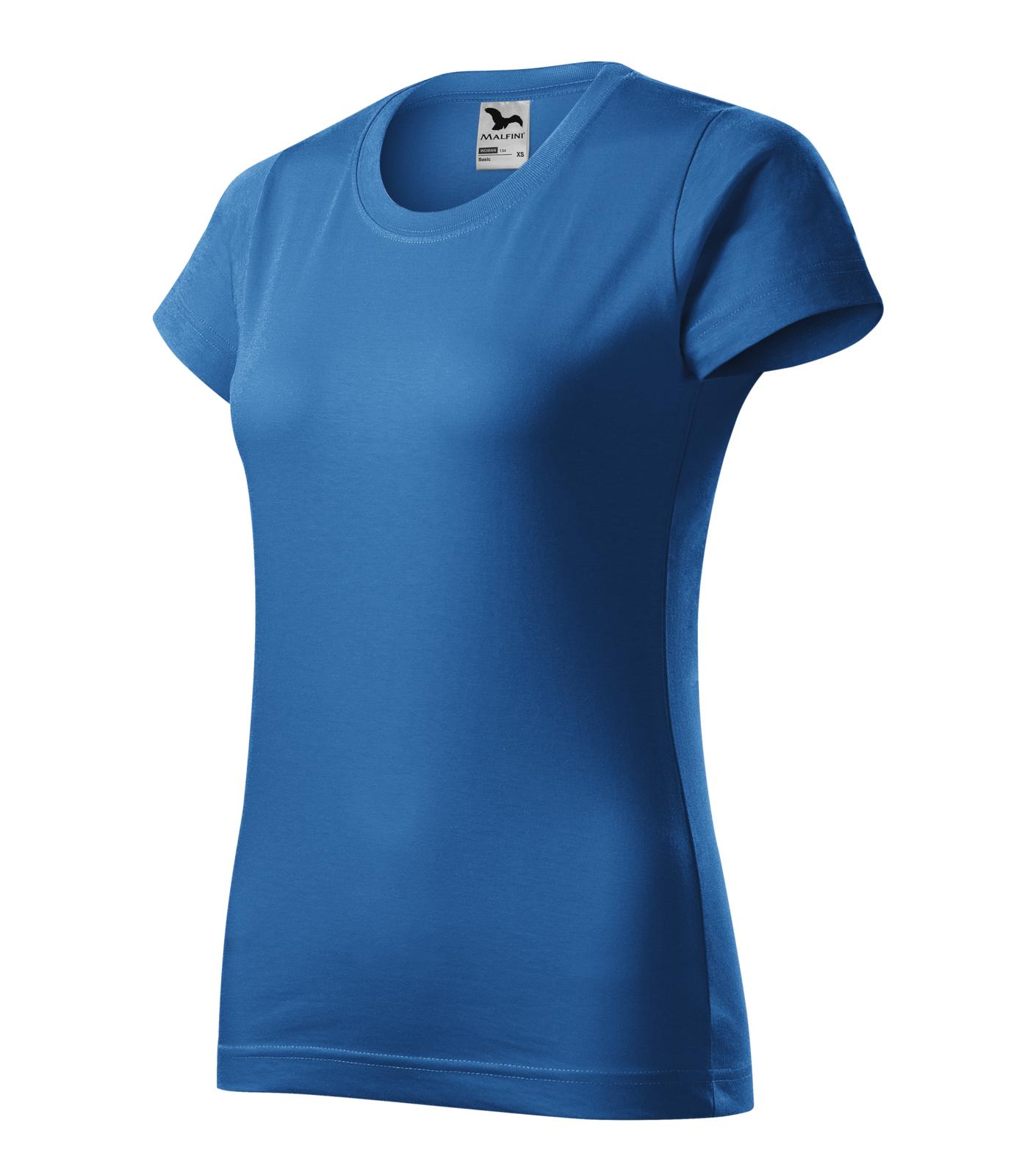 Basic Tričko dámské Barva: azurově modrá, Velikost: S