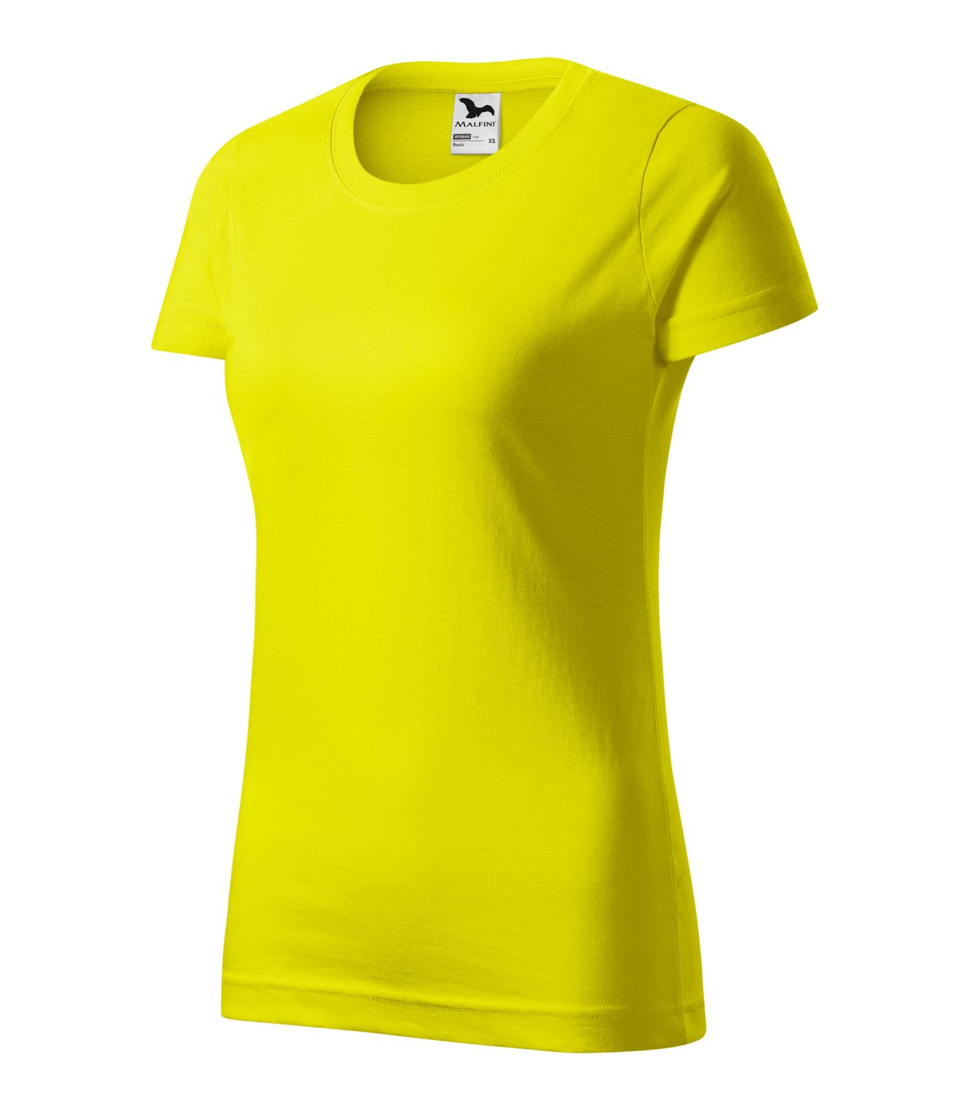 Basic Tričko dámské Barva: citronová, Velikost: XL