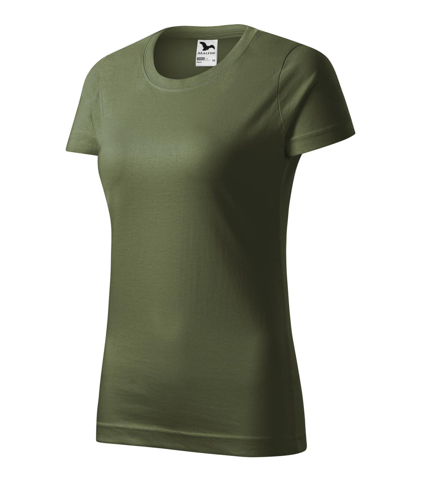 Basic Tričko dámské Barva: khaki, Velikost: L