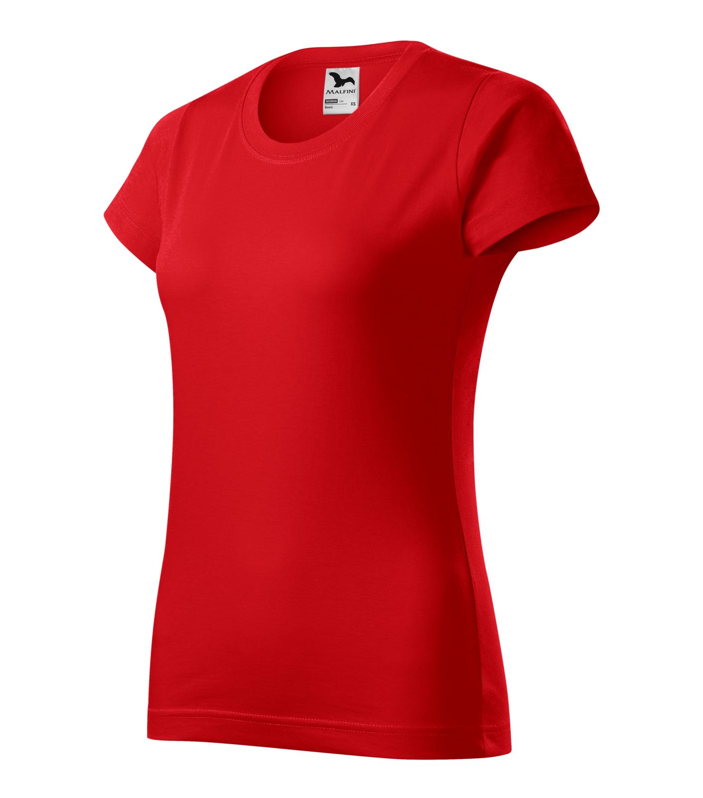 Basic Tričko dámské Barva: červená, Velikost: M
