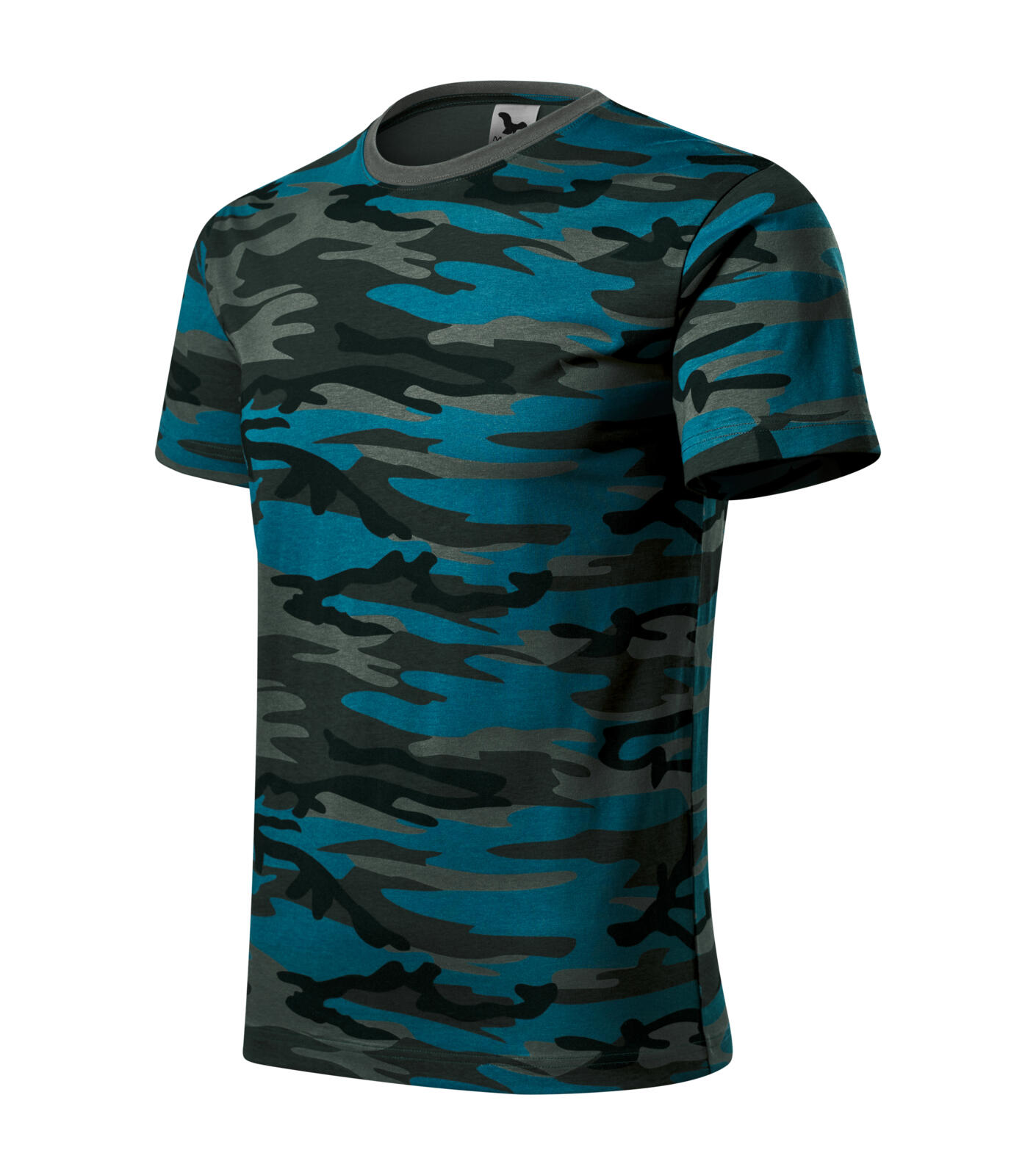 Camouflage Tričko unisex Barva: camouflage petrol, Velikost: L