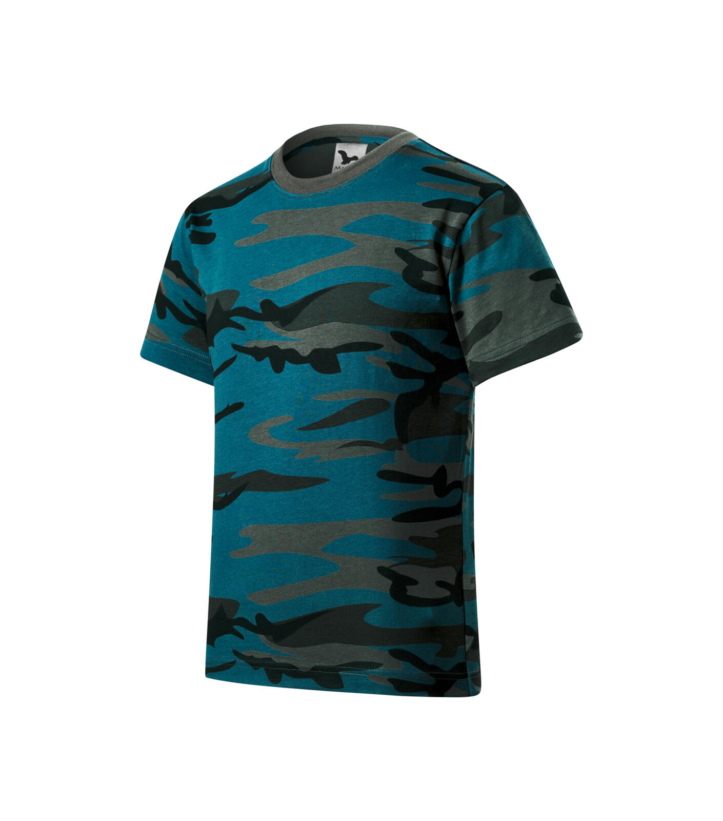 Camouflage Tričko dětské Barva: camouflage petrol, Velikost: 110 cm/4 roky