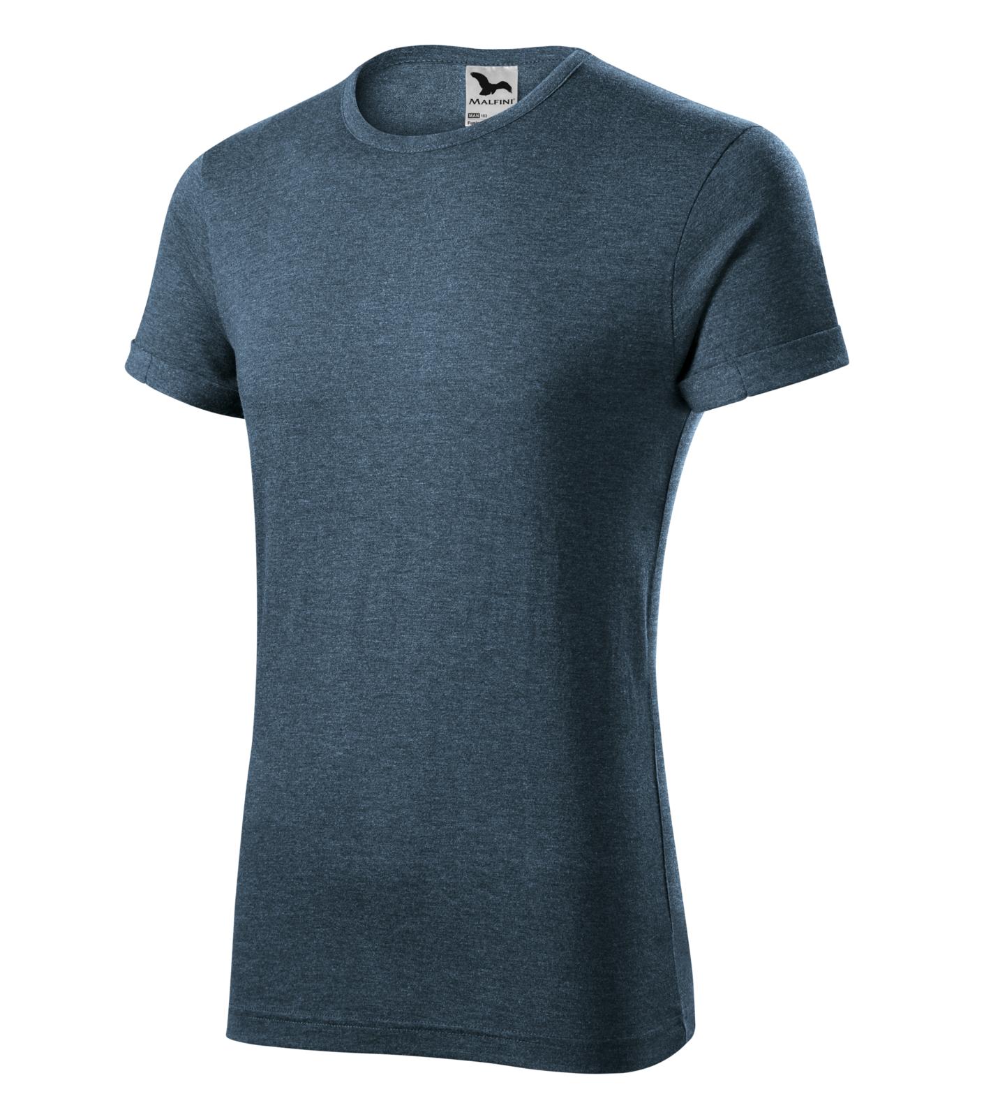 Fusion Tričko pánské Barva: tmavý denim melír, Velikost: L