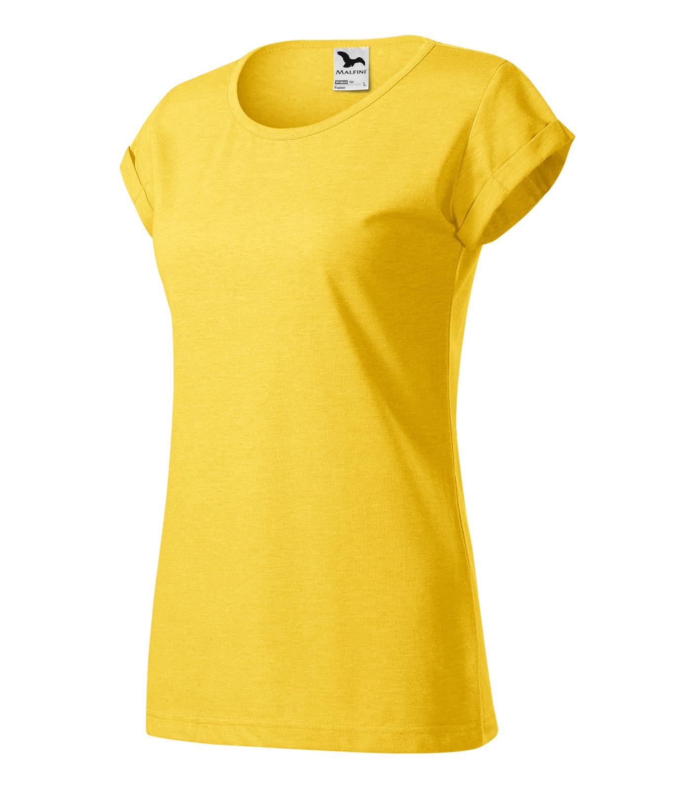 Fusion Tričko dámské Barva: žlutý melír, Velikost: L