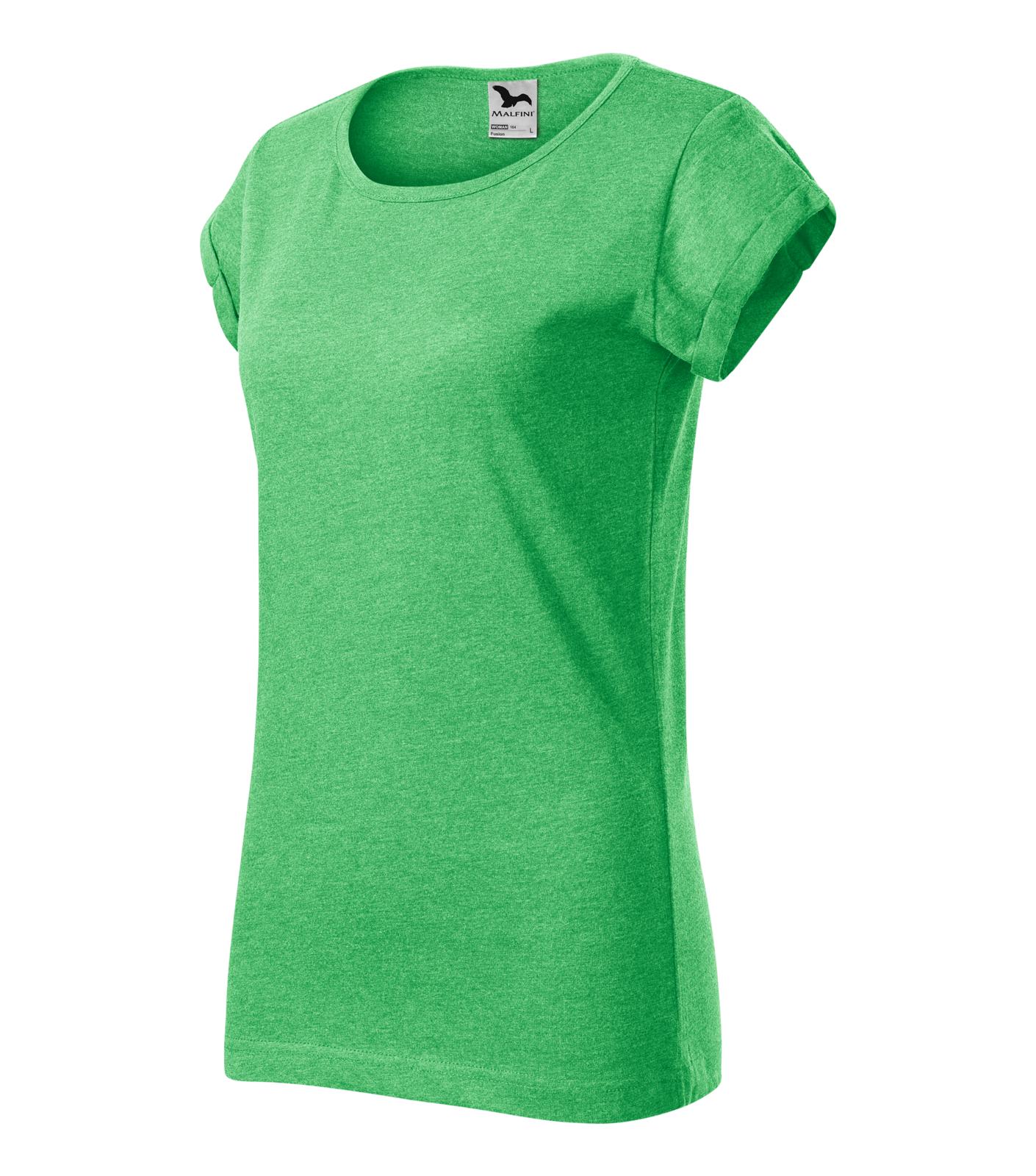 Fusion Tričko dámské Barva: zelený melír, Velikost: XS