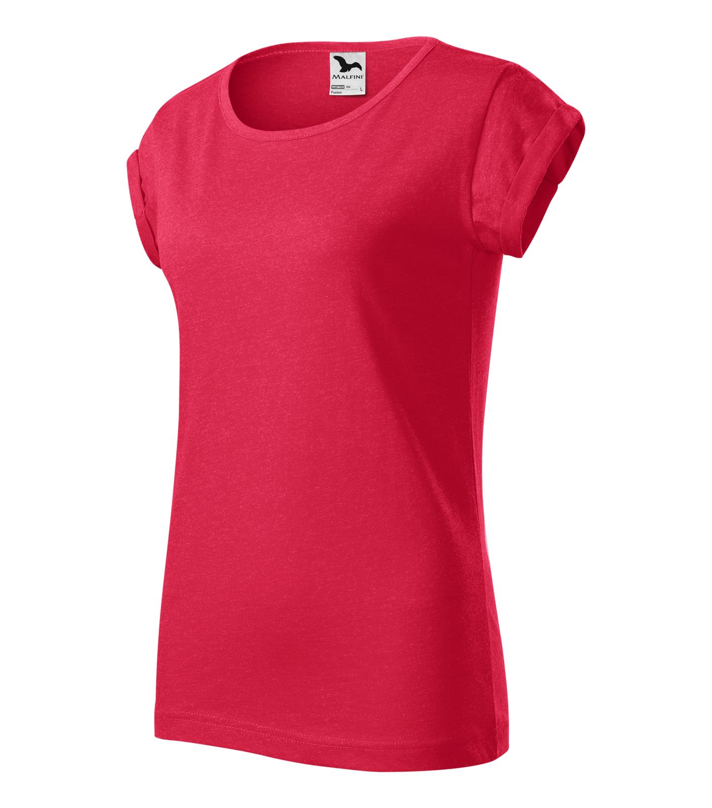 Fusion Tričko dámské Barva: červený melír, Velikost: XL