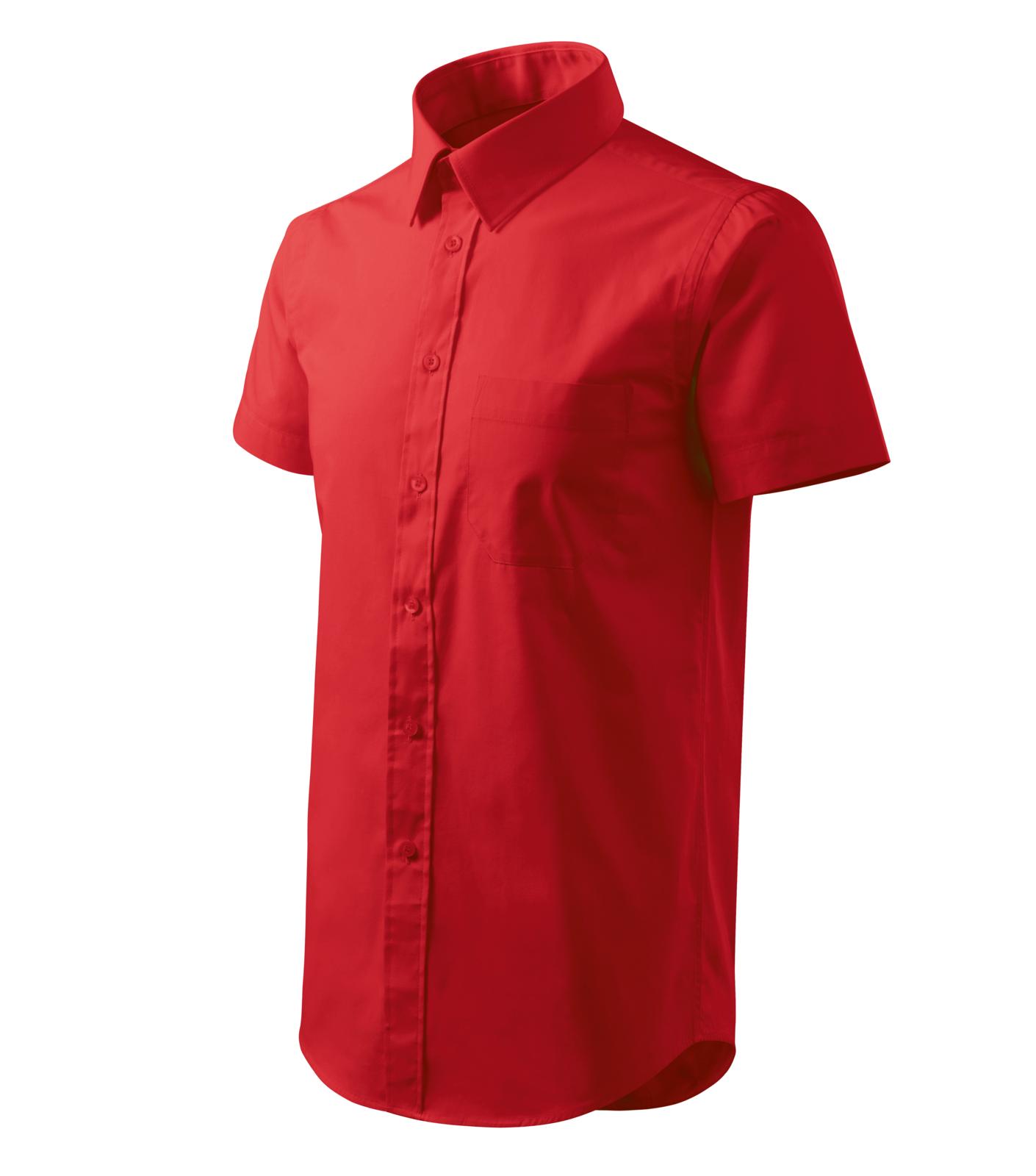 Chic Košile pánská Barva: červená, Velikost: S