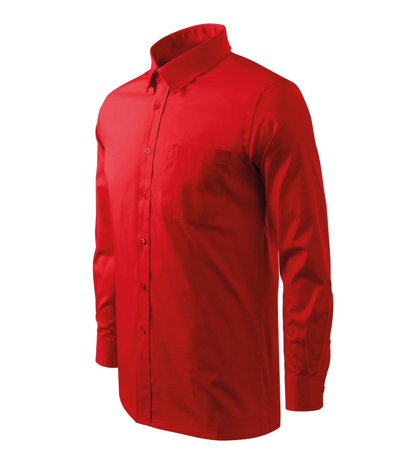 Style LS Košile pánská Barva: červená, Velikost: M