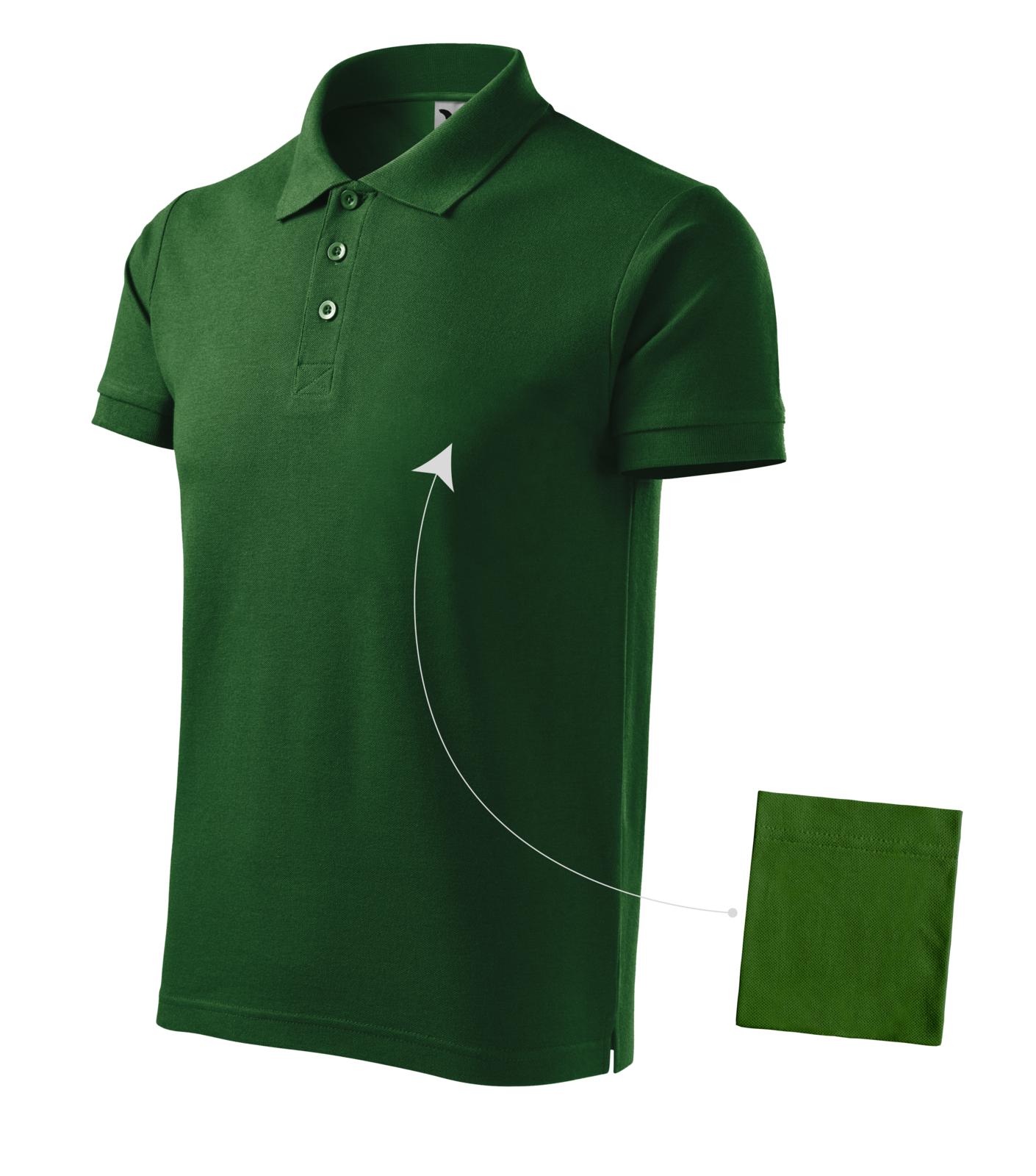 Cotton Polokošile pánská Barva: lahvově zelená, Velikost: L