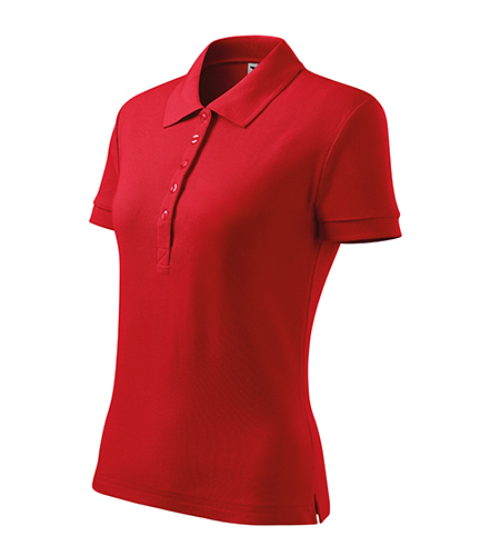 Cotton Heavy Polokošile dámská Barva: červená, Velikost: XL