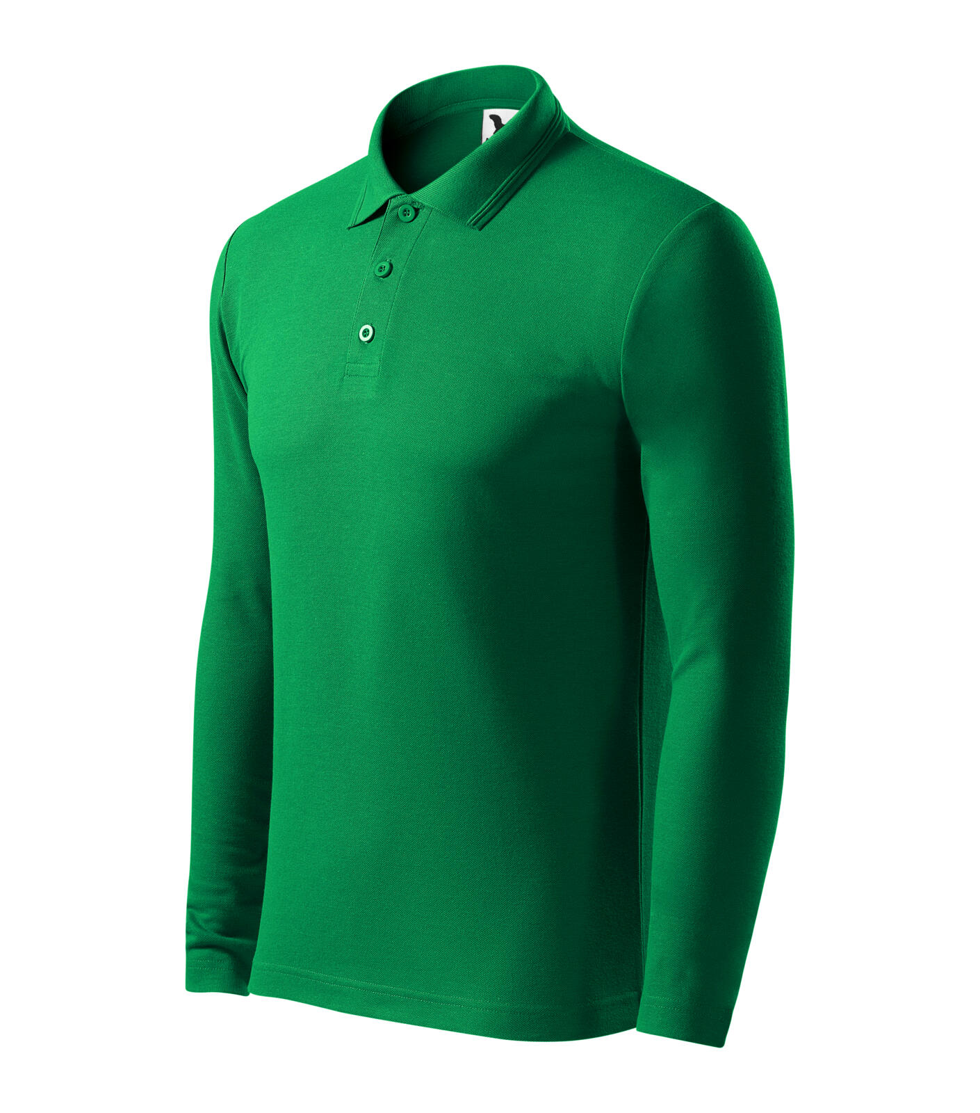 Pique Polo LS Polokošile pánská Barva: středně zelená, Velikost: L