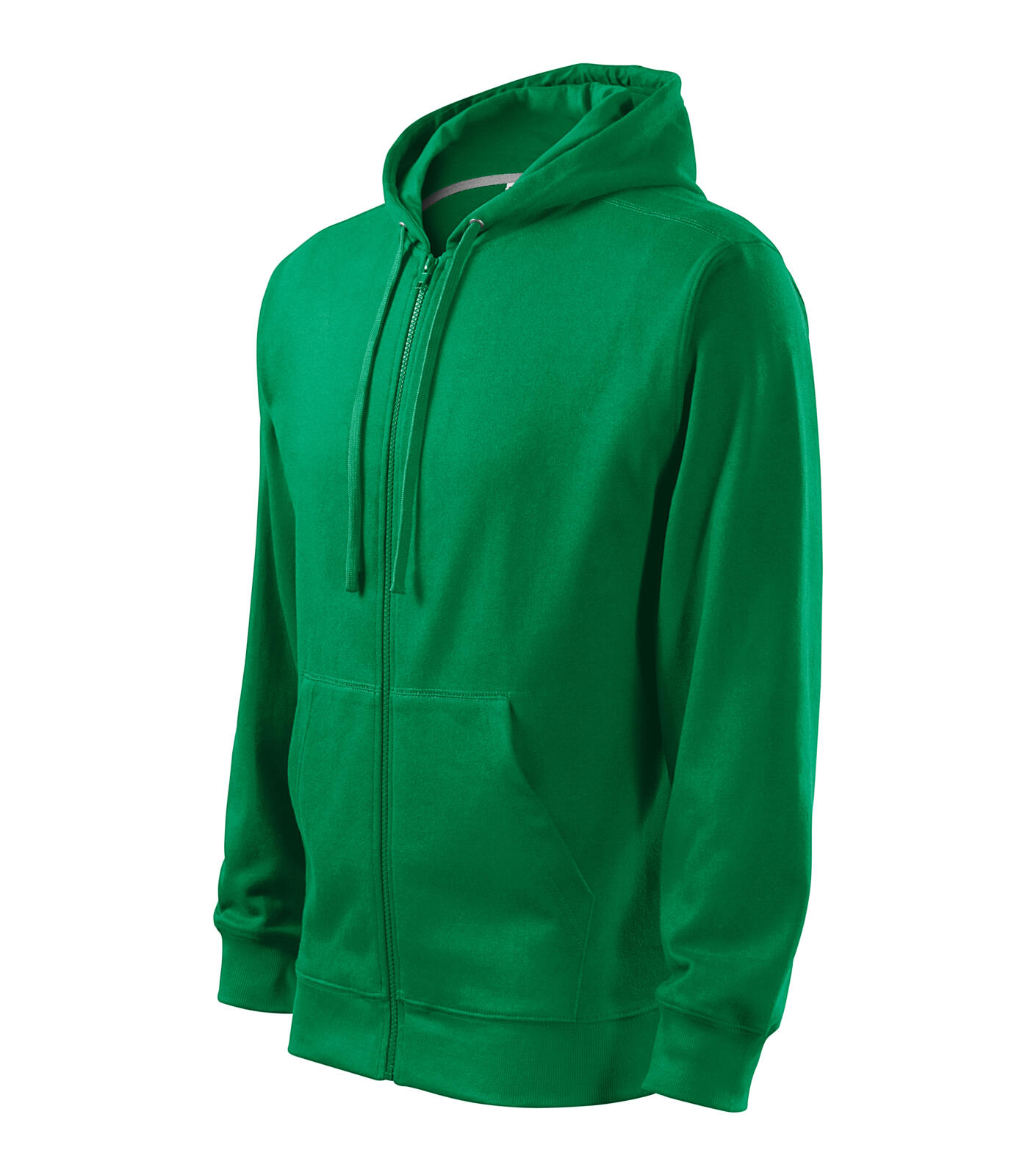 Trendy Zipper Mikina pánská Barva: středně zelená, Velikost: L