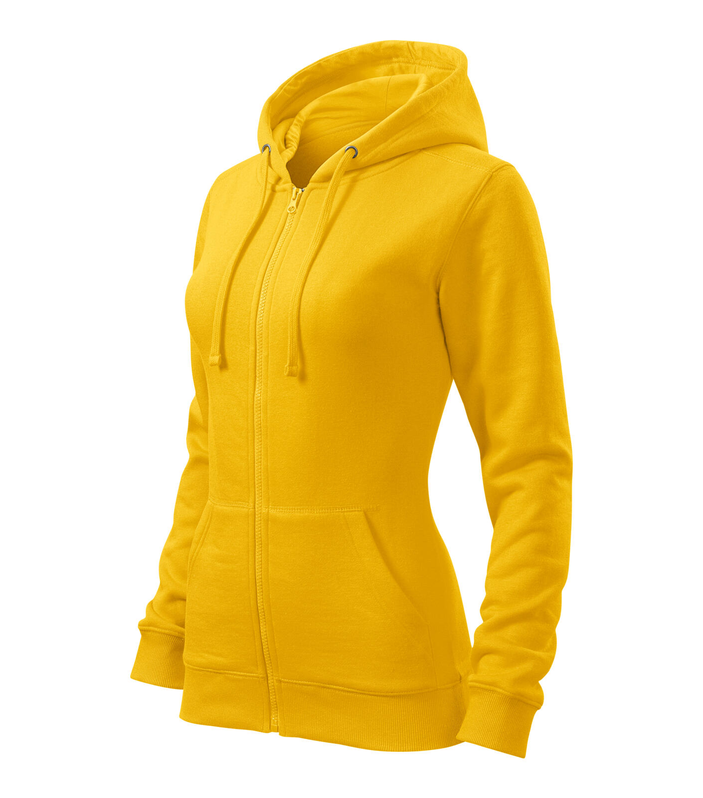 Trendy Zipper Mikina dámská Barva: žlutá, Velikost: XS