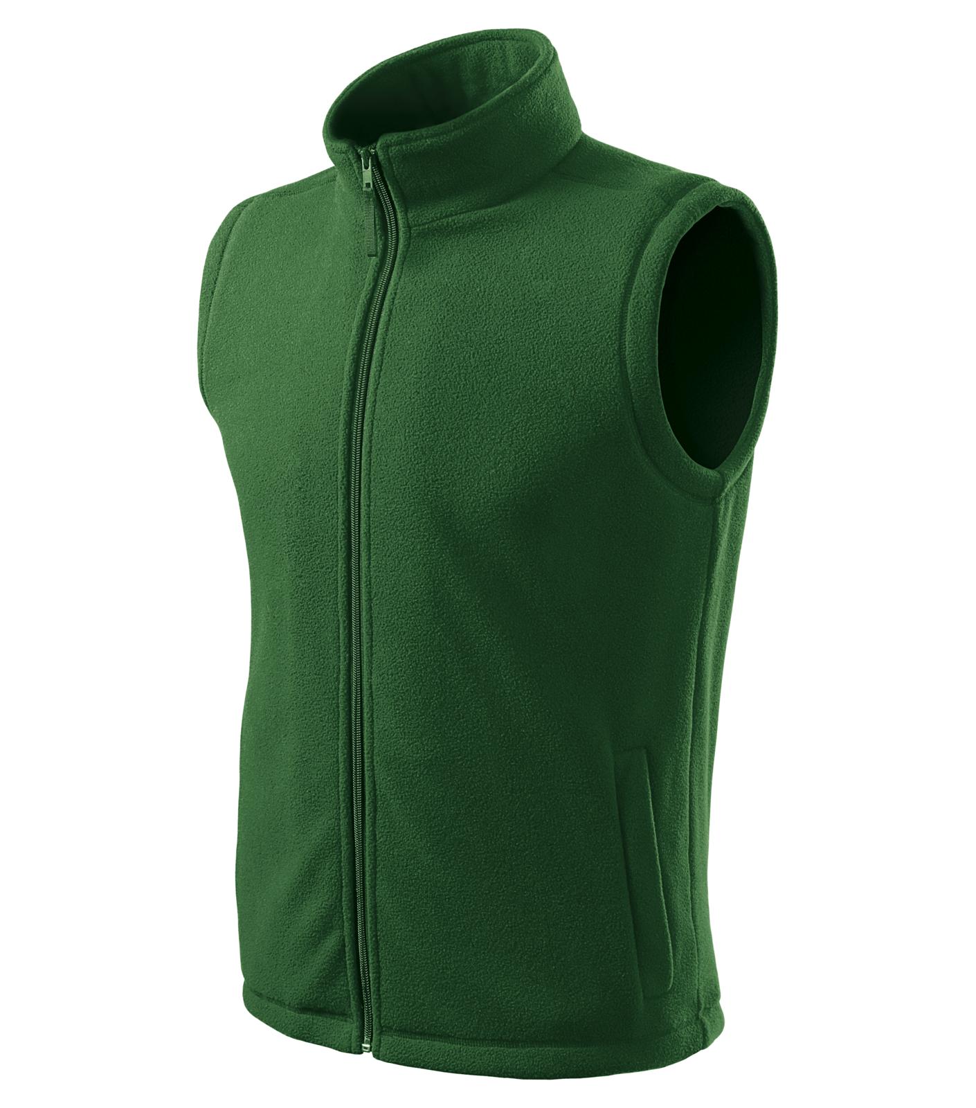 Next Fleece vesta unisex Barva: lahvově zelená, Velikost: XS