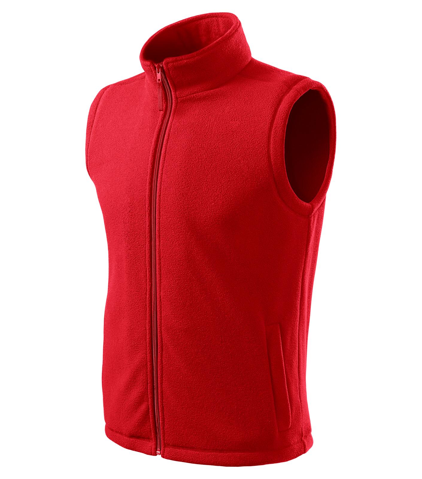 Next Fleece vesta unisex Barva: červená, Velikost: 3XL