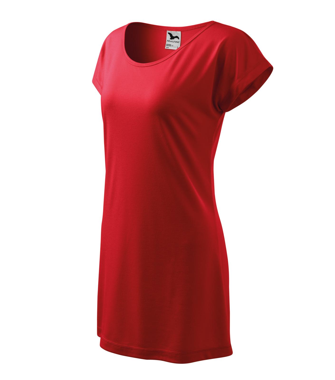 Love Tričko/šaty dámské Barva: červená, Velikost: XS
