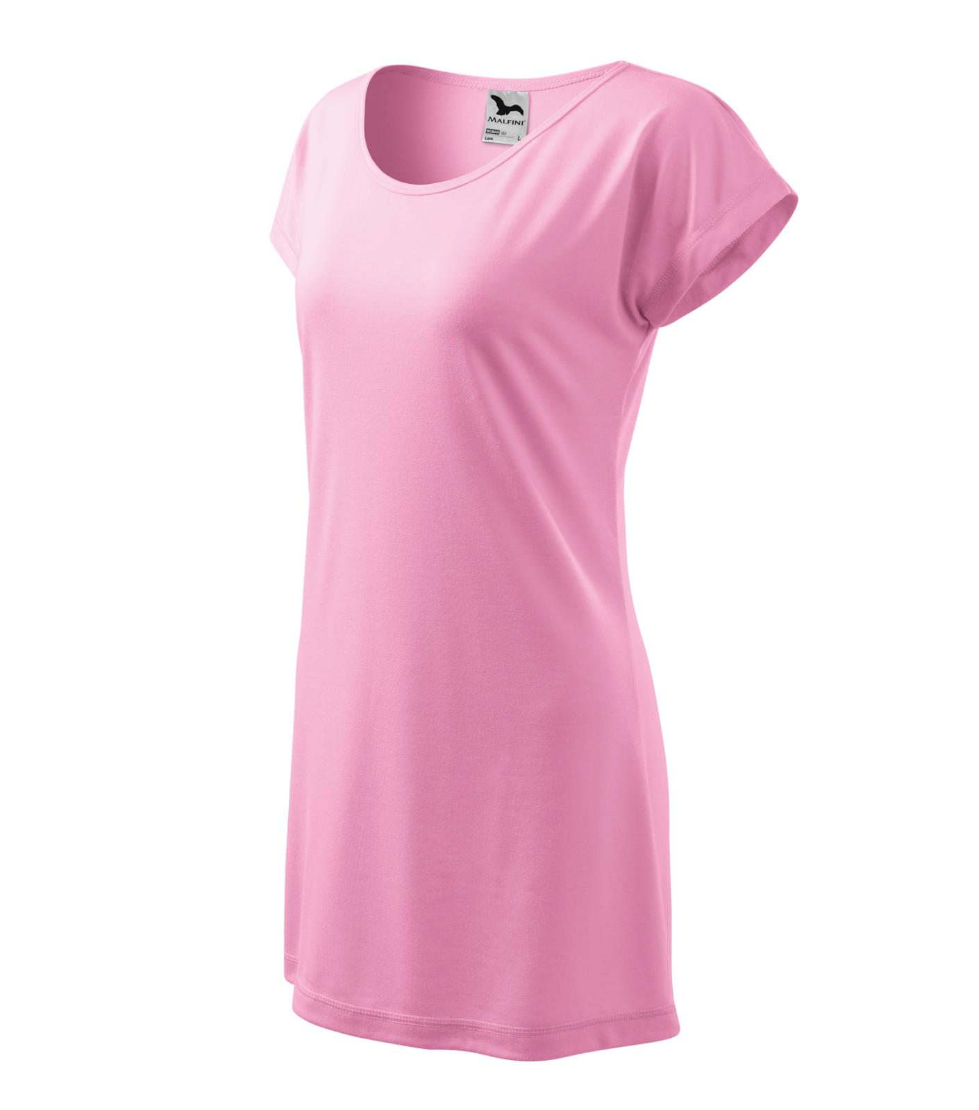 Love Tričko/šaty dámské Barva: růžová, Velikost: XL