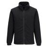 Pánská fleece mikina Aran černá pohled zepředu