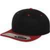 6 panelová kšiltovka Fitted Snapback černá červená