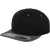 6 panelová kšiltovka Fitted Snapback černá šedá