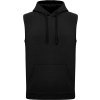 Unisex mikina s kapucí bez rukávů PA 393 (Barva černá, Velikost XS)